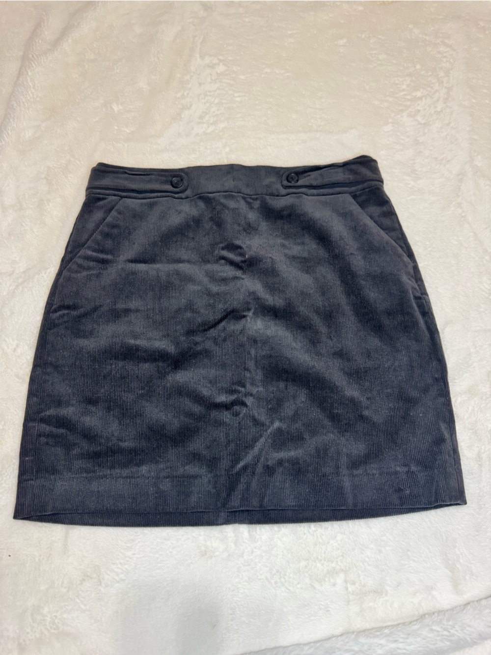 Banana Republic Black Corduroy Mini Skirt